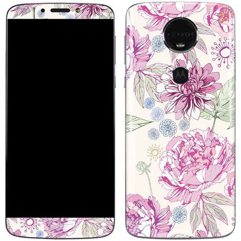Peony Moto E5 Plus Skin