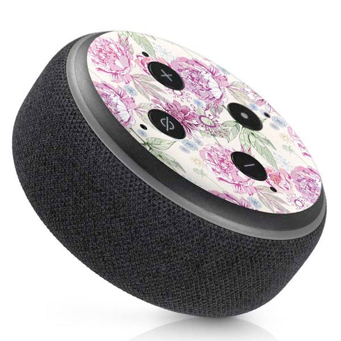 Peony Spring Floral Amazon Echo Dot Skin