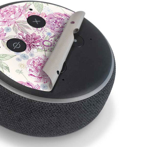 Peony Spring Floral Amazon Echo Dot Skin