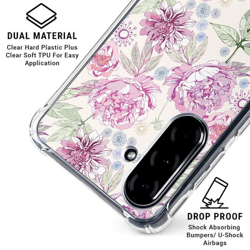 Peony Galaxy A36 5G Clear Case