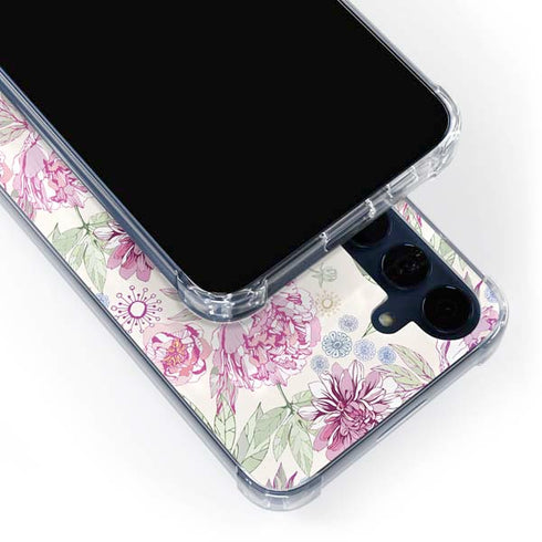 Peony Galaxy A55 5G Clear Case
