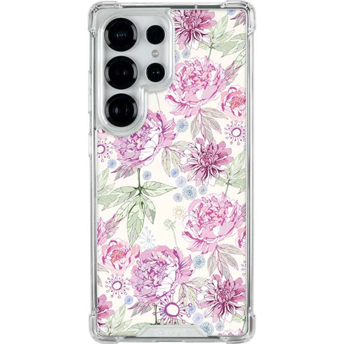 Peony Galaxy S25 Ultra Clear Case