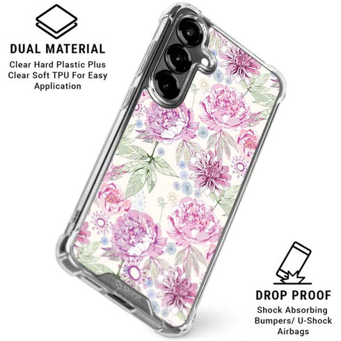 Peony Galaxy S26 Plus Clear Case