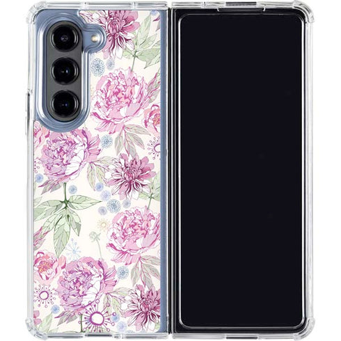 Peony Galaxy Z Fold5 5G Clear Case
