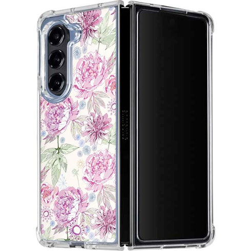 Peony Galaxy Z Fold5 5G Clear Case