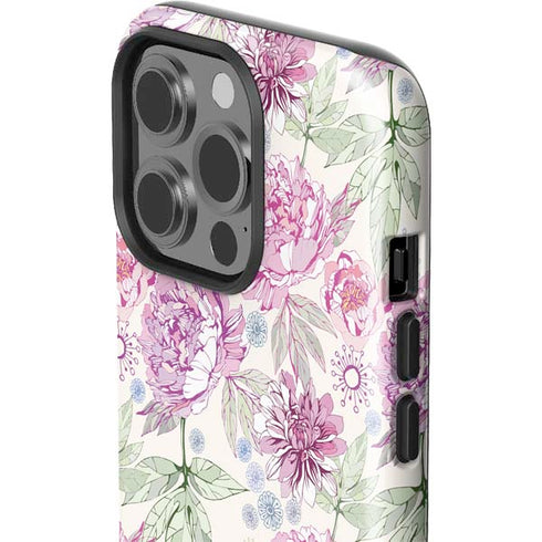 Peony iPhone 15 Pro Impact Case