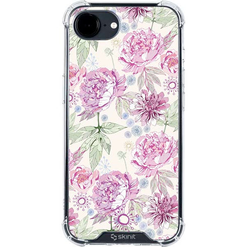 Peony iPhone 16e Clear Case