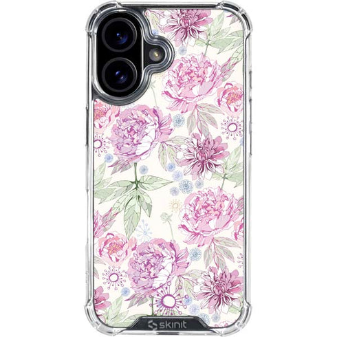 Peony iPhone 17 Clear Case