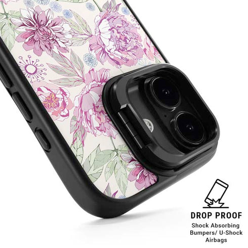 Peony iPhone 17 Kickstand Case