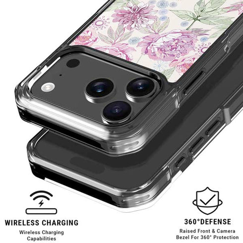 Peony iPhone 17 Pro Clear Case