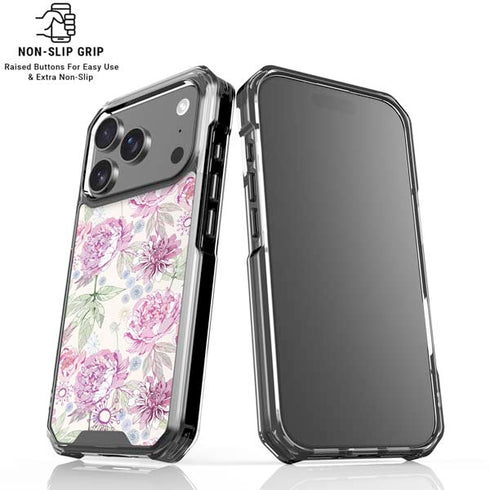 Peony iPhone 17 Pro Clear Case