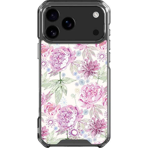 Peony iPhone 18 Pro Max Clear Case