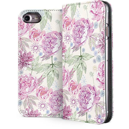 Peony Spring Floral iPhone 7 Folio Case