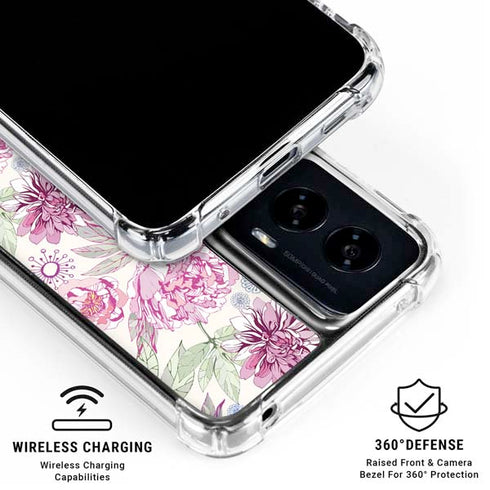 Peony Moto G Power 5G (2024) Clear Case