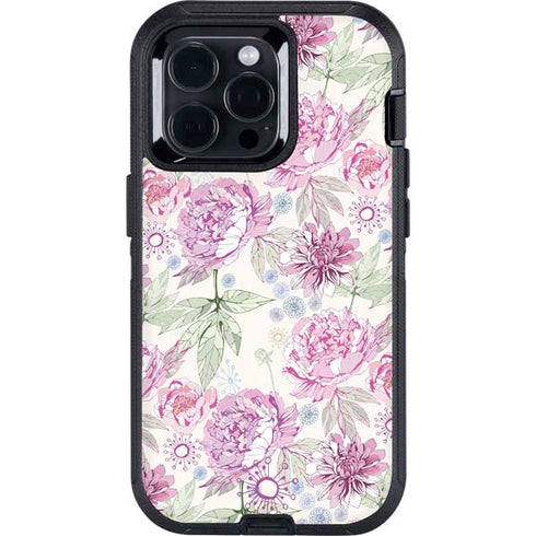 Peony Otterbox Defender iPhone Skin