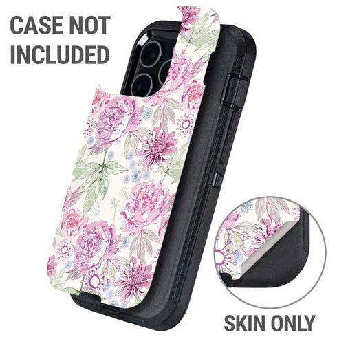 Peony Otterbox Defender iPhone Skin