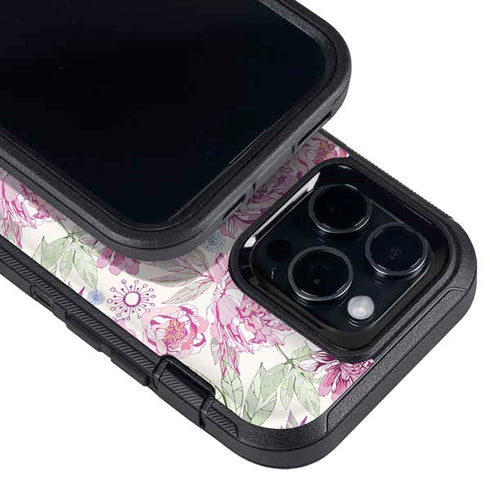 Peony Otterbox Defender iPhone Skin