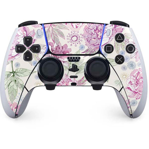 Peony Spring Floral PS5 DualSense Edge Pro Controller Skin