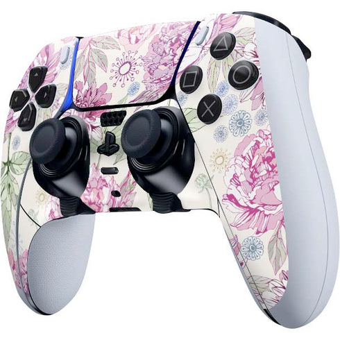 Peony Spring Floral PS5 DualSense Edge Pro Controller Skin