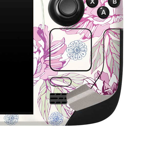 Peony Spring Floral Steam Deck Handheld Gaming Computer Skin