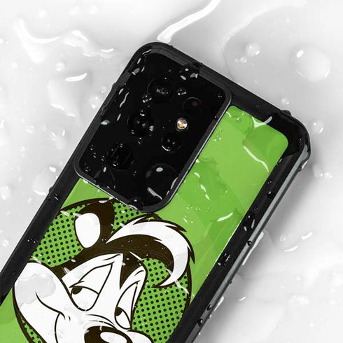 Looney Tunes Pepe Le Pew Full Galaxy S24 Ultra Waterproof Case