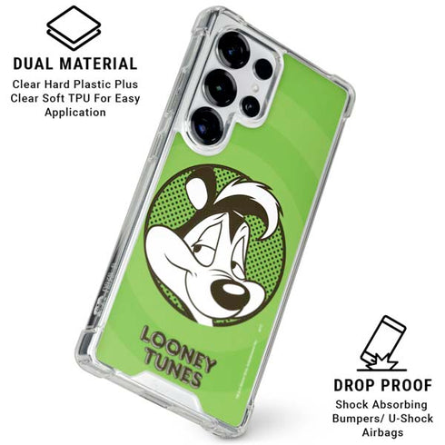 Looney Tunes Pepe Le Pew Full Galaxy S25 Ultra Clear Case