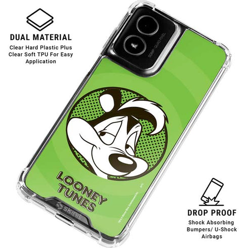 Looney Tunes Pepe Le Pew Full Moto G Power 5G (2024) Clear Case