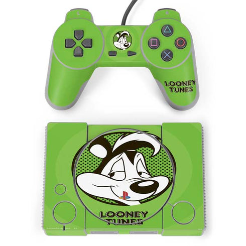 Looney Tunes Pepe Le Pew Full PlayStation Classic Bundle Skin