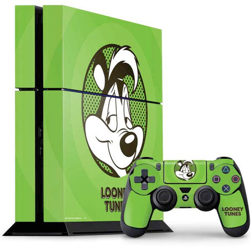 Looney Tunes Pepe Le Pew Full PS4 Console and Controller Bundle Skin