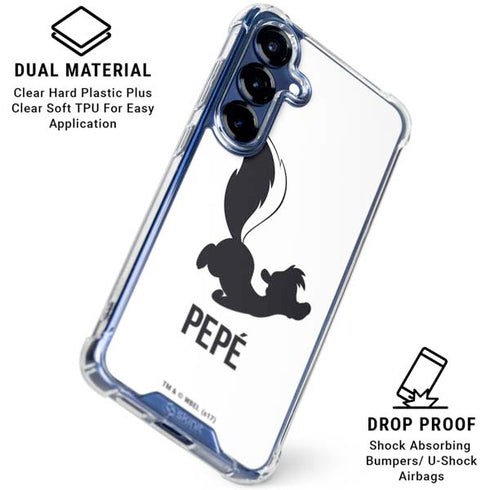 Looney Tunes Pepe Le Pew Identity Galaxy S25 Plus Clear Case