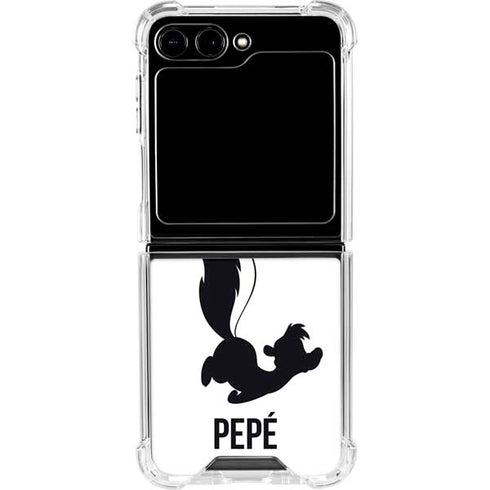Looney Tunes Pepe Le Pew Identity Galaxy Z Flip6 Clear Case