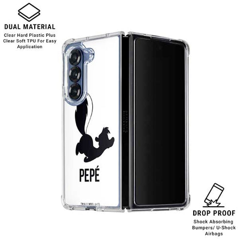 Looney Tunes Pepe Le Pew Identity Galaxy Z Fold6 Clear Case