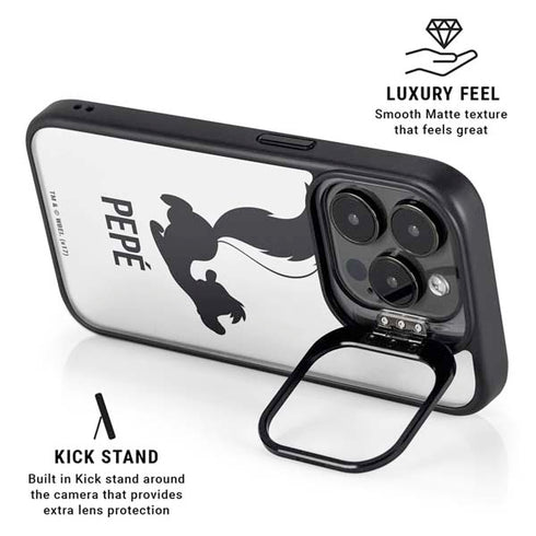 Looney Tunes Pepe Le Pew Identity iPhone 15 Pro Kickstand Case