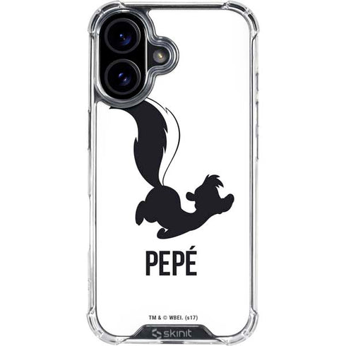 Looney Tunes Pepe Le Pew Identity iPhone 16 Plus Clear Case
