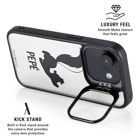 Looney Tunes Pepe Le Pew Identity iPhone 16e Kickstand Case