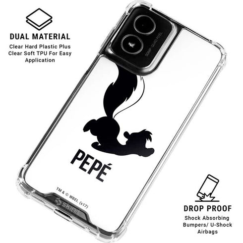 Looney Tunes Pepe Le Pew Identity Moto G Power 5G (2024) Clear Case