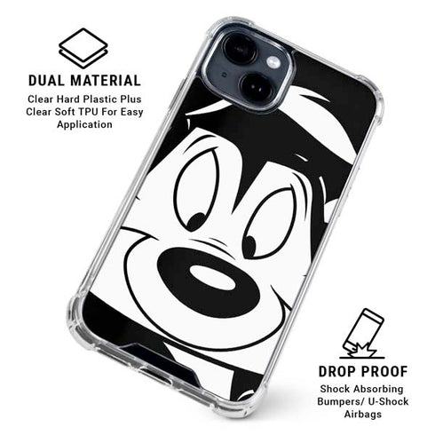 Looney Tunes Pepe Le Pew iPhone 15 Clear Case