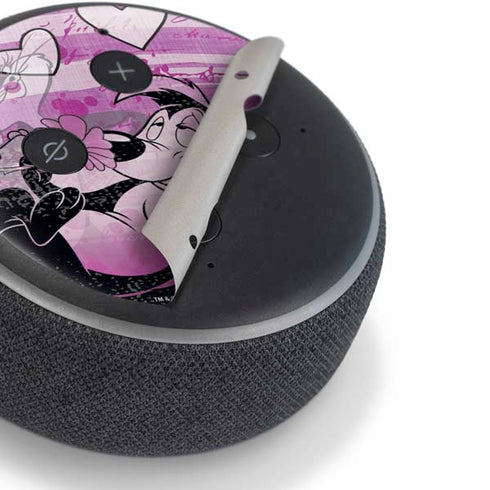 Looney Tunes Pepe Le Pew Purple Romance Amazon Echo Dot Skin