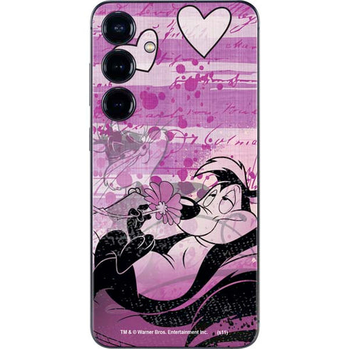 Looney Tunes Pepe Le Pew Purple Romance Galaxy A16 5G Skin