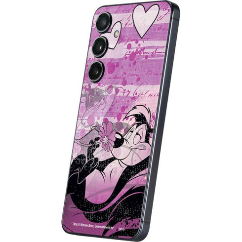 Looney Tunes Pepe Le Pew Purple Romance Galaxy A16 5G Skin