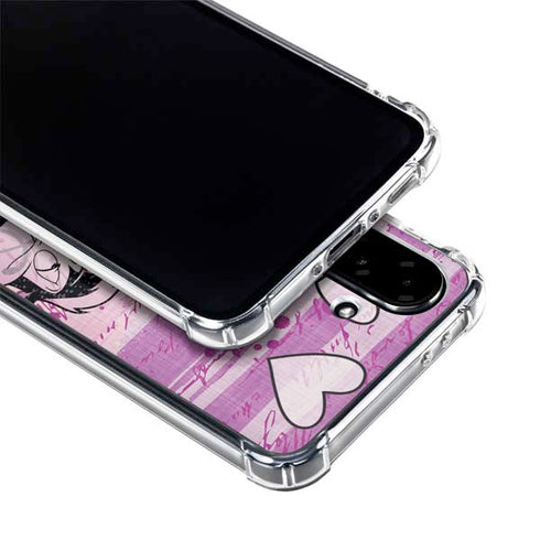 Looney Tunes Pepe Le Pew Purple Romance Galaxy A36 5G Clear Case