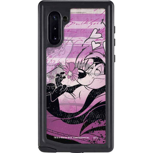 Looney Tunes Pepe Le Pew Purple Romance Galaxy Cases