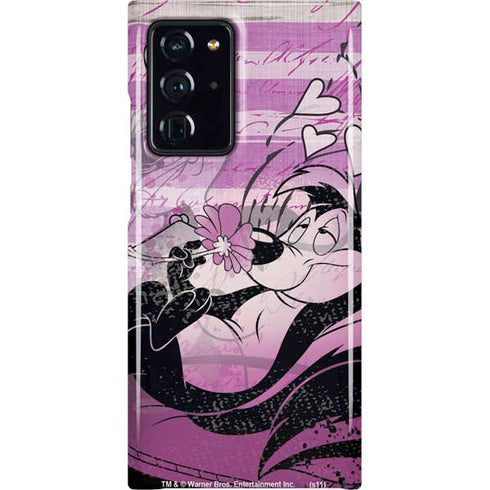 Looney Tunes Pepe Le Pew Purple Romance Galaxy Cases