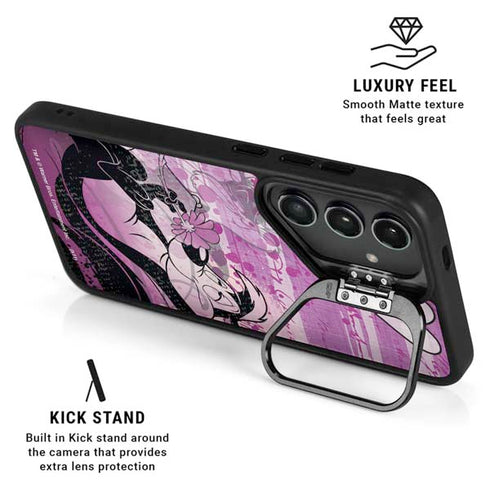 Looney Tunes Pepe Le Pew Purple Romance Galaxy S25 Kickstand Case