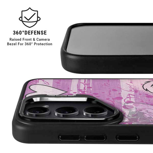 Looney Tunes Pepe Le Pew Purple Romance Galaxy S25 Kickstand Case