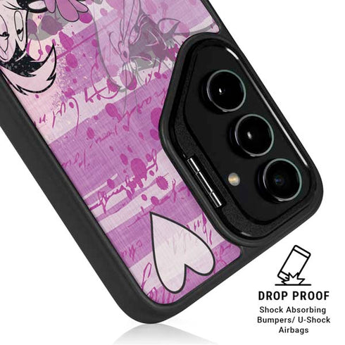 Looney Tunes Pepe Le Pew Purple Romance Galaxy S25 FE Kickstand Case