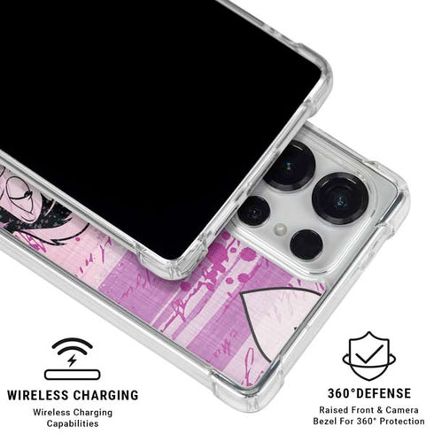Looney Tunes Pepe Le Pew Purple Romance Galaxy S25 Ultra Clear Case