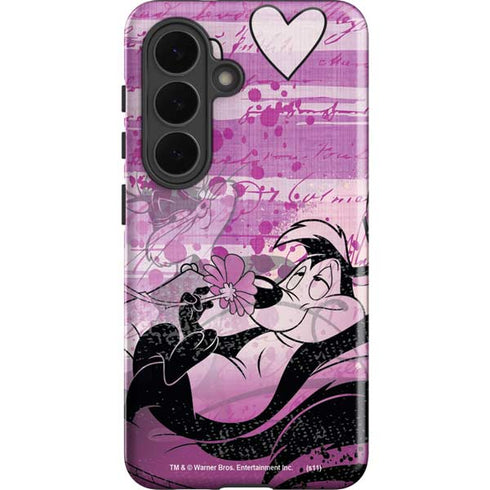 Looney Tunes Pepe Le Pew Purple Romance Galaxy S26 Impact Case