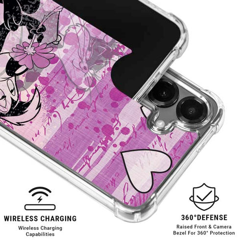 Looney Tunes Pepe Le Pew Purple Romance Galaxy S26 Plus Clear Case