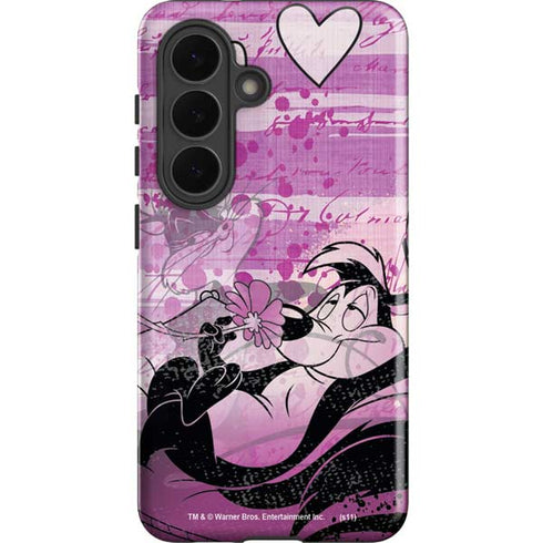 Looney Tunes Pepe Le Pew Purple Romance Galaxy S26 Plus Impact Case